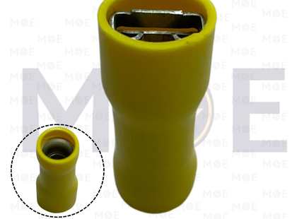 System Insulated Female Connector Terminal Yellow 5mm | FDFD5-250 | كوس جارور انتاية معزول اصفر