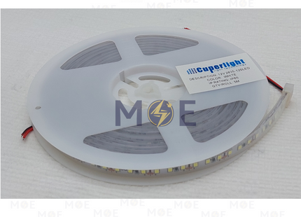 CuperLight IP65 LED Strip Light Single Daylight 12V 2835 120Led R5mt | بكرة ستريب ليد دايلايت