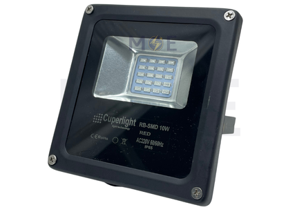 Cuperlight SMD LED Floodlight 10W Red Ip65 | RB-SMD 10W | برجكتور ليد انارة مطري احمر