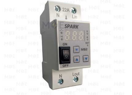 Spark Over Load Protection Din Rail 2module 22A | MB2-22A/434303 | دجنتور عياري