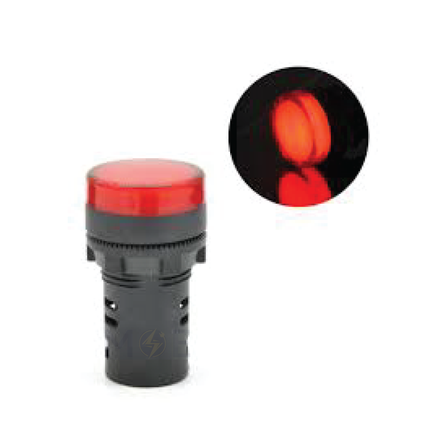 Leaglo Signal Lamp Red 220V AC 22mm | AD22-22DS-220-RD