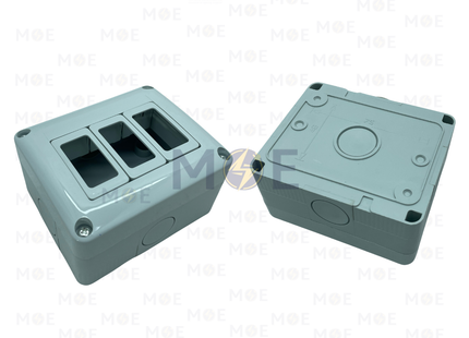System Surface Mounting Box 3module | بوات ظاهر مثلث