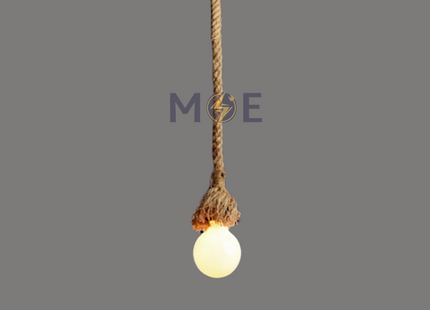 Craunot Hemp Rope Pendant Light E27 1mt | تنزيلة حبل ليف