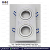 Cuperlight Double downlight / Spotlight Frame MR16 White Recessed Adjustable Square 15.5x7.5cm