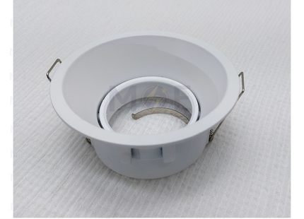 Cuperlight downlight / Spotlight Frame MR16 White Recessed Adjustable Circular Trimless 7.5cm | سبوت فارغ ترملس مدور مخفي ابيض متحرك