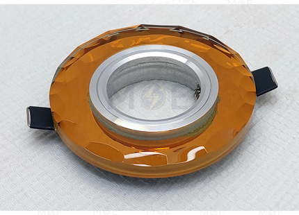 Cuperlight downlight / Spotlight Frame MR16 Coffee Recessed Fix Circular With Glass 6cm | سبوت فارغ مدور مخفي مع زجاجة كوفي ثابت