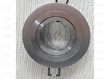 Cuperlight downlight / Spotlight Frame MR16 Chrome Recessed Adjustable Circular Aluminium 7.5cm | سبوت المنيوم فارغ مدور مخفي كروم/ساتين نيكل متحرك