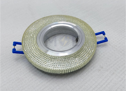 Cuperlight downlight / Spotlight Frame MR16 17White Recessed Fix Circular With Glass 6cm | سبوت فارغ مدور مخفي مع زجاجة ابيض ثابت