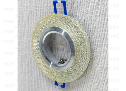 Cuperlight downlight / Spotlight Frame MR16 17White Recessed Fix Circular With Glass 6cm | سبوت فارغ مدور مخفي مع زجاجة ابيض ثابت