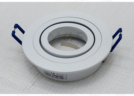 Cuperlight downlight / Spotlight Frame MR16 White Recessed Adjustable Circular Aluminium 7.5cm | سبوت المنيوم فارغ مدور مخفي ابيض متحرك