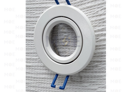 Cuperlight downlight / Spotlight Frame MR16 White Recessed Adjustable Circular 7.5cm | JL-102 | سبوت فارغ مدور مخفي ابيض متحرك