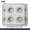 Cuperlight Quad downlight / Spotlight Frame MR16 White Recessed Adjustable Square 16X16cm