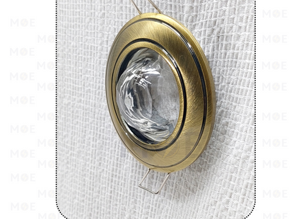 downlight / Spotlight Frame MR16 Bronze Recessed Fix Circular With Ball Glass 6cm | سبوت فارغ مدور مخفي مع زجاجة طابة برونز ثابت
