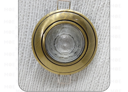 downlight / Spotlight Frame MR16 Bronze Recessed Fix Circular With Ball Glass 6cm | سبوت فارغ مدور مخفي مع زجاجة طابة برونز ثابت