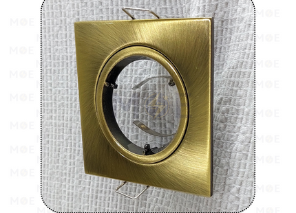 downlight / Spotlight Frame MR16 Bronze Recessed Adjustable Square 7.5cm | سبوت فارغ مربع مخفي برونز ثابت مع سيغمون