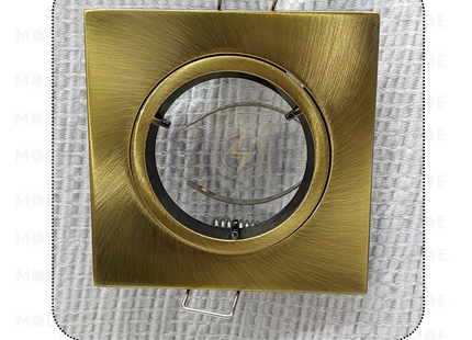 downlight / Spotlight Frame MR16 Bronze Recessed Adjustable Square 7.5cm | سبوت فارغ مربع مخفي برونز ثابت مع سيغمون