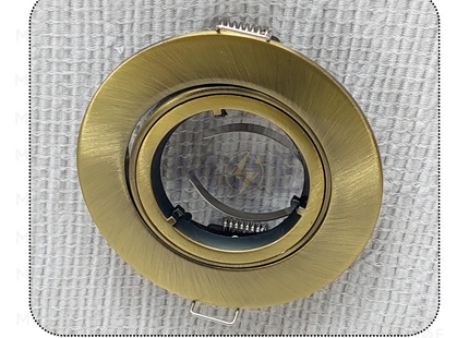 downlight / Spotlight Frame MR16 Bronze (02) Recessed Adjustable Circular 7.5cm | سبوت فارغ مدور مخفي برونز متحرك