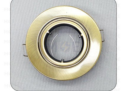 downlight / Spotlight Frame MR16 Bronze (02) Recessed Adjustable Circular 7.5cm | سبوت فارغ مدور مخفي برونز متحرك