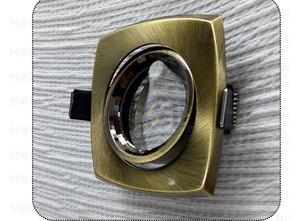 downlight / Spotlight Frame MR16 Bronze (04) Recessed Adjustable Square 7.5cm | سبوت فارغ مربع مخفي برونز متحرك