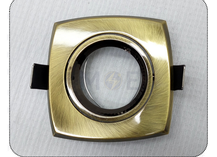 downlight / Spotlight Frame MR16 Bronze (04) Recessed Adjustable Square 7.5cm | سبوت فارغ مربع مخفي برونز متحرك