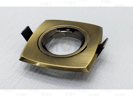 downlight / Spotlight Frame MR16 Bronze (04) Recessed Adjustable Square 7.5cm | سبوت فارغ مربع مخفي برونز متحرك