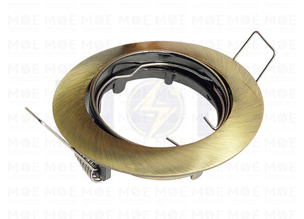 downlight / Spotlight Frame MR16 Bronze (2) Recessed Adjustable Circular 7.5cm | سبوت فارغ مدور مخفي برونز متحرك