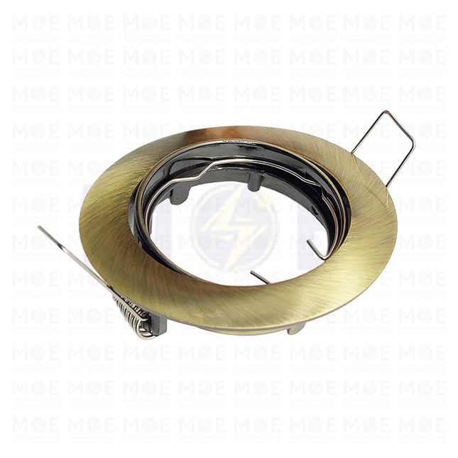 downlight / Spotlight Frame MR16 Bronze (2) Recessed Adjustable Circular 7.5cm | سبوت فارغ مدور مخفي برونز متحرك