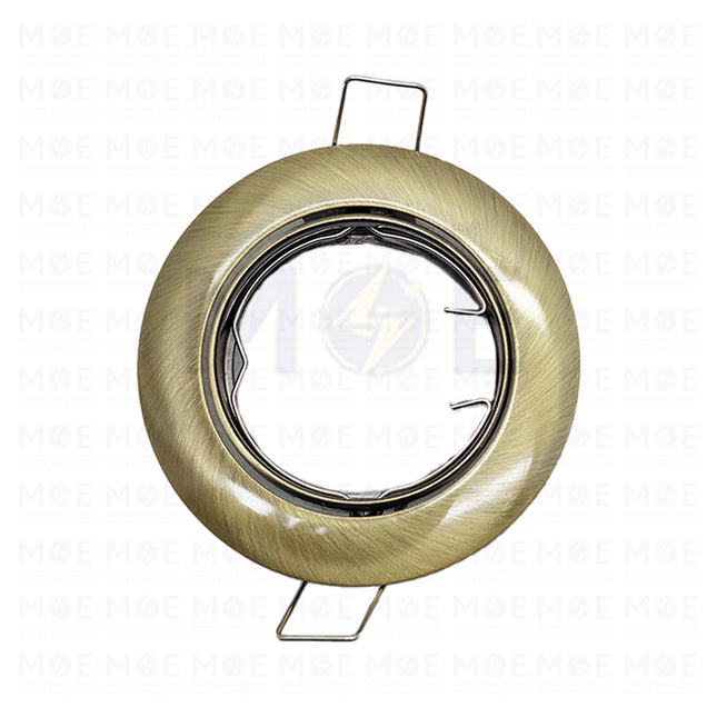 downlight / Spotlight Frame MR16 Bronze (2) Recessed Adjustable Circular 7.5cm | سبوت فارغ مدور مخفي برونز متحرك