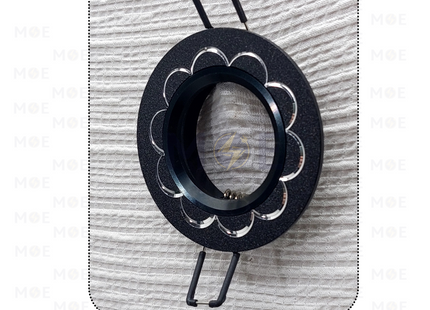 downlight / Spotlight Frame MR16 Black Recessed Fix Circular Aluminium 6cm | سبوت المنيوم فارغ مدور مخفي اسود رملي ثابت