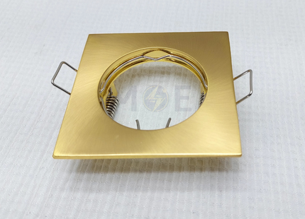 downlight / Spotlight Frame MR16 Gold Recessed Square 6cm | سبوت فارغ مربع مخفي ذهبي ناشف ثابت