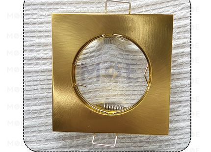 downlight / Spotlight Frame MR16 Gold Recessed Square 6cm | سبوت فارغ مربع مخفي ذهبي ناشف ثابت