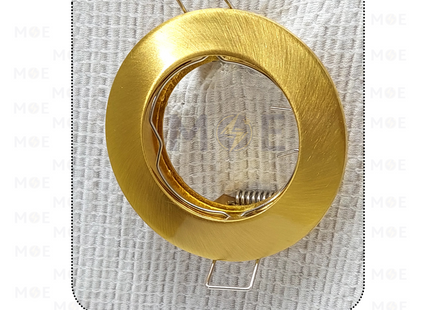 downlight / Spotlight Frame MR16 Gold Matt Recessed Fix Circular 6cm | سبوت فارغ مدور مخفي ذهبي مات ثابت