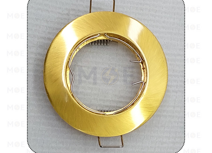 downlight / Spotlight Frame MR16 Gold Matt Recessed Fix Circular 6cm | سبوت فارغ مدور مخفي ذهبي مات ثابت