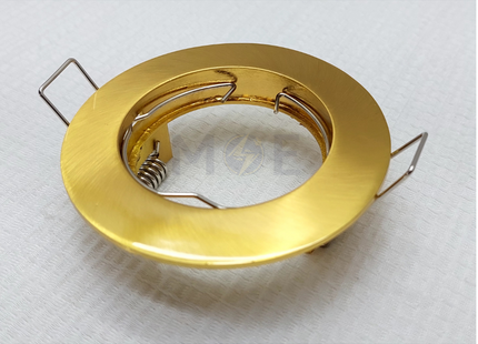 downlight / Spotlight Frame MR16 Gold Matt Recessed Fix Circular 6cm | سبوت فارغ مدور مخفي ذهبي مات ثابت