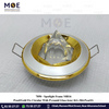 downlight / Spotlight Frame MR16 Pearl/Gold Recessed Fix Circular With Pyramid Glass 6cm