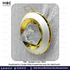 downlight / Spotlight Frame MR16 Pearl/Gold Recessed Fix Circular With Pyramid Glass 6cm