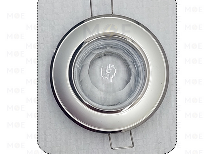 downlight / Spotlight Frame MR16 Pearl/Nickel Recessed Fix Circular With Ball Glass 6cm | سبوت فارغ مدور مخفي مع زجاجة طابة لولو على نيكل ثابت