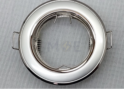 downlight / Spotlight Frame MR16 Pearl/Chrome Recessed Fix Circular 6cm | سبوت فارغ مدور مخفي لولو على كروم على لولو ثابت