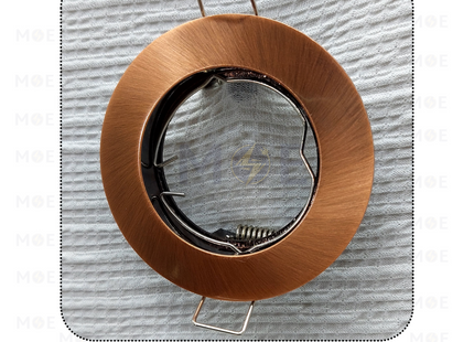 downlight / Spotlight Frame MR16 Red Bronze Recessed Fix Circular 6cm | سبوت فارغ مدور مخفي برونز احمر ثابت