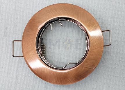 downlight / Spotlight Frame MR16 Red Bronze Recessed Fix Circular 6cm | سبوت فارغ مدور مخفي برونز احمر ثابت