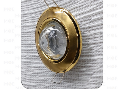 downlight / Spotlight Frame MR16 Shiny gold/Gold(03) Recessed Fix Circular With Ball Glass 6cm | سبوت فارغ مدور مخفي مع زجاجة طابة ذهبي لميع على ذهبي ثابت