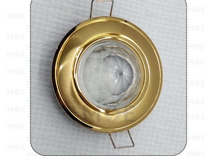 downlight / Spotlight Frame MR16 Shiny gold/Gold(03) Recessed Fix Circular With Ball Glass 6cm | سبوت فارغ مدور مخفي مع زجاجة طابة ذهبي لميع على ذهبي ثابت
