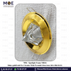 downlight / Spotlight Frame MR16 Shiny gold/Gold Recessed Fix Circular With Pyramid Glass 6cm