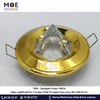 downlight / Spotlight Frame MR16 Shiny gold/Gold Recessed Fix Circular With Pyramid Glass 6cm