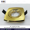 downlight / Spotlight Frame MR16 Shiny gold/Gold(03) Recessed Adjustable Square 7.5cm