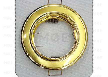 downlight / Spotlight Frame MR16 Shiny gold/Gold Recessed Fix Circular 6cm | سبوت فارغ مدور مخفي ذهبي لميع على ذهبي ثابت