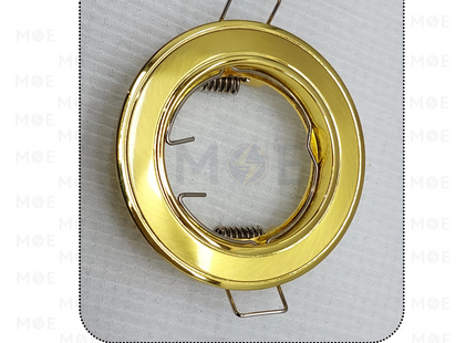 downlight / Spotlight Frame MR16 Shiny gold/Gold Recessed Fix Circular 6cm | سبوت فارغ مدور مخفي ذهبي لميع على ذهبي ثابت