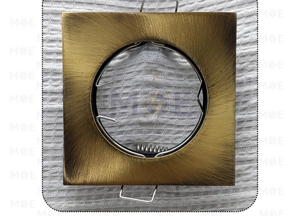 downlight / Spotlight Frame MR16 Silver Recessed Square 6cm | سبوت فارغ مربع مخفي برونز ثابت