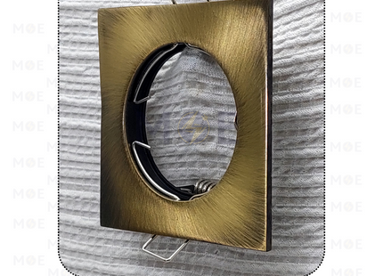 downlight / Spotlight Frame MR16 Silver Recessed Square 6cm | سبوت فارغ مربع مخفي برونز ثابت