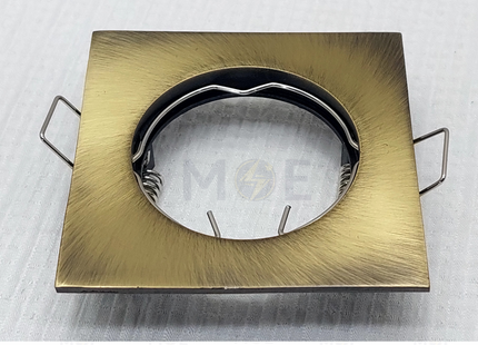 downlight / Spotlight Frame MR16 Silver Recessed Square 6cm | سبوت فارغ مربع مخفي برونز ثابت